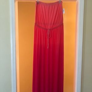Pink Strapless Sundress